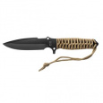 MARAUDEUR SURVIVAL KNIFE PARACORD 550 ®  COYOTE BROWN / SMOOTH BLADE + KYDEX SHEATH