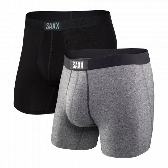 Boxerky Saxx VIBE SUPER SOFT BB 2PK black/grey