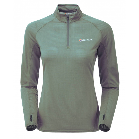 Montane FEM ALLEZ MICRO PULL-ON-PAPRIKA-UK8/XS dámská mikina červená