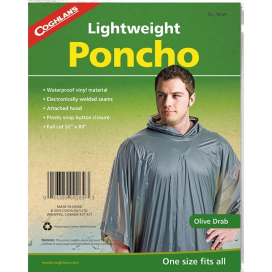 Coghlan´s pončo olivové Lightweight Poncho