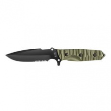 MARAUDEUR SURVIVAL KNIFE G10 ARMY GREEN HANDLE / SERRATED BLADE + KYDEX SHEATH