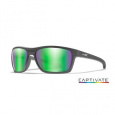 WILEY X KINGPIN Captivate Polarized - Green Mirror - Amber/Matte Graphite