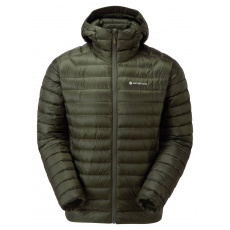 Montane ANTI-FREEZE HOODIE-OAK GREEN-S pánská bunda zelená